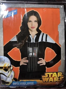 NEW Star Wars DARTH VADER Adult S/M Women’s Halloween Full Zip Hoodie Costume - Picture 1 of 5