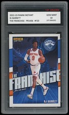 RJ BARRETT 2022-23 PANINI INSTANT THE FRANCHISE 1ST GRADED 10 BASKETBALL CARD
