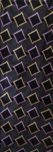 Harve Bernard Men's 100% Silk Tie Geometric Necktie ~Excellent Pre-Owned Conditi - Picture 1 of 4