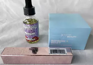 LOTE 3: MÁSCARA DE BARRO BRILLANTE.. BRILLO DE ACEITE DE ROSA GIRLACTIK Y MEJOR PIEL CO ANTI PUFF NUEVO - Imagen 1 de 4