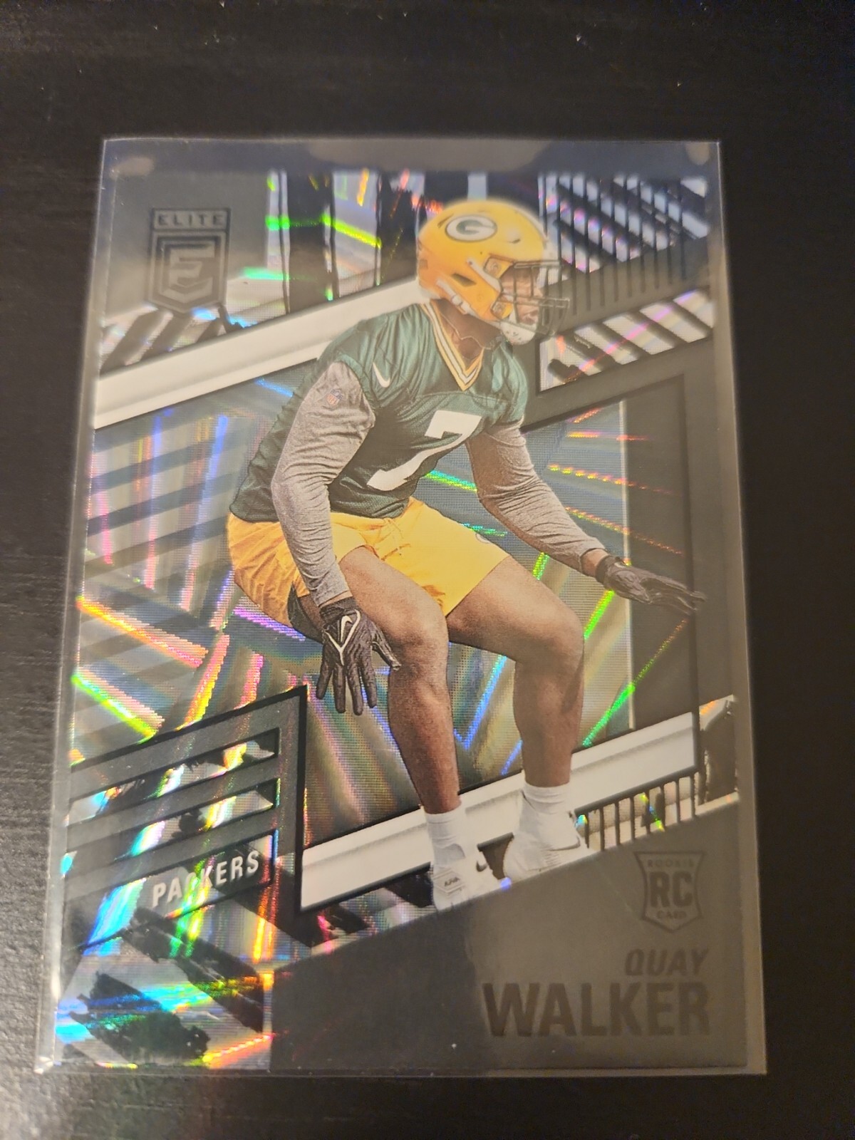 2022 Donruss Elite Quay Walker SSP Razzle Dazzle Rookie Card