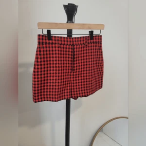 RED Valentino Wool Vichy Gingham Check Shorts Skort US 8 EU40 - Picture 1 of 9