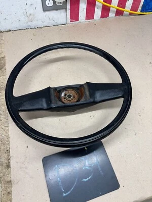 1981 1987 CHEVROLET GMC C10 K10 K5 STEERING WHEEL BLACK PROJECT CORE 9762558 OEM - Image 1 of 4