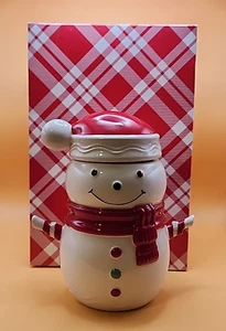 Harry Slatkin Bath & Body Works Schneemann Kerze Evergreen 2010 mit Box - Bild 1 von 5