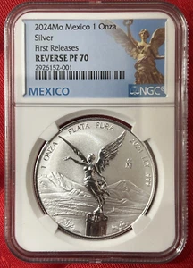 2024 Mexico 1 Onza Silver Reverse Proof Libertad NGC RPR 70 FR Mexico 🇲🇽 Label - Bild 1 von 9
