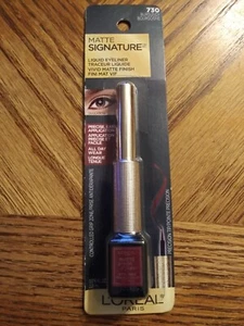 L'Oreal Paris Matte Signature #730 Burgundy Liquid Eyeliner All Day Wear - Picture 1 of 6