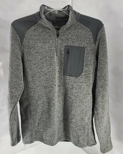 Eddie Bauer Grey Half Zip 1/4 Zip Jacket Pullover Size TL - Bild 1 von 9