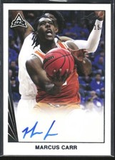 2021-22 Leaf Memories 1990 Base Autographs Black Marcus Carr Rookie Auto 6/15