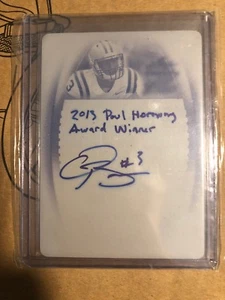 ODELL BECKHAM JR 2014 Leaf Trinity Football InScription AUTO RC 1/1 DIOBJ Rookie - Bild 1 von 2