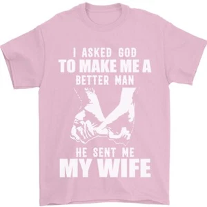 Esposo & Esposa Boda Aniversario Dios Camiseta Hombre 100% de Algodón - Imagen 1 de 28