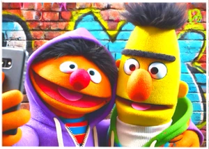 BERT & ERNIE * ACEO personalizzato * novità divertente * SELFIE * carta artistica * ATC - Foto 1 di 2