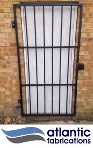 Steel security  door /gate  2000mm x 1050mm powder coated black