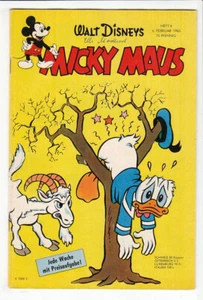 Micky Mous 1960 n.o 6 cuaderno original antiguo ¡en buen estado! - Imagen 1 de 5
