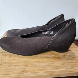 Arche Women's Suede Nubuck Leather Brown Wedges Shoes US Sz 10 EU 41 Retail $375 - Picture 1 of 16