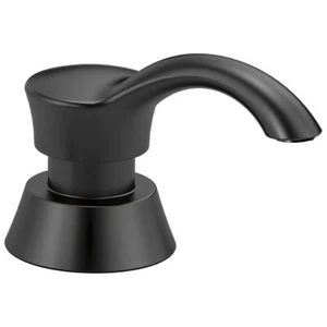 DELTA FAUCET RP50781BL Deluca Soap Dispenser, Matte Black - Picture 1 of 3