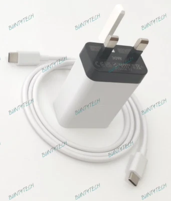 Genuine Google Pixel 8 Pro / Fold 30W Fast Charge Plug Adapter & USB-C Cable - Image 1 of 4