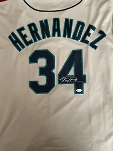 Felix Hernandez Auto Signed Seattle Mariners Authentic Jersey Size XL Beckett - Picture 1 of 6