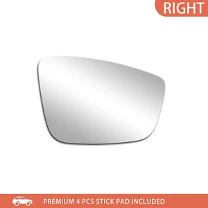 Mirror Glass Fit 2013 2014 2015 2016 2017 VW Passat Beetle Jetta Right Side RH - Picture 1 of 9