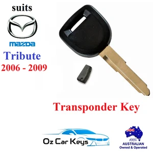 Transponder key suits Mazda Tribute 2 3 5 CX7 CX9 RX8 4D 63 MAZ 24R 2003 - 2015 - Picture 1 of 6