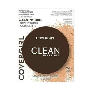 COVERGIRL Clean Invisible Loose Powder 130 traslucido medio caldo, 20 g (0,7 once) - Foto 1 di 5