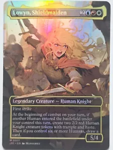 Comic style Eowyn, Shieldmaiden 01 Foil-Altered Art Custom MTG Creature - Picture 1 of 1