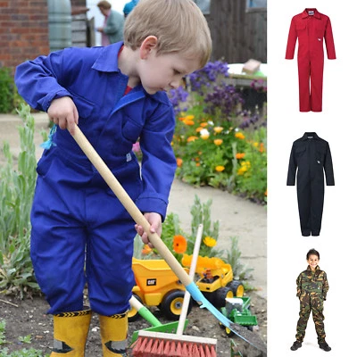 Blue Castle Kids Boiler Suit Coverall Overalls Gardening Painting Dress up