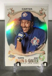 2021 Topps Allen & Ginter CHROME - Joe Carter - #17 REFRACTOR Parallel - Picture 1 of 2