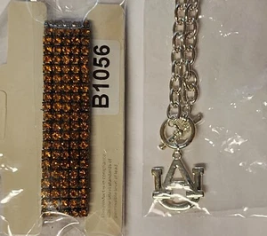 Auburn University Tigers Damen Super Fan Schmuck Set Halskette und ein Armband. - Bild 1 von 6