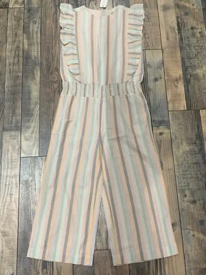 Niñas Gymboree Rayas Mameluco Pantalones Largos Conjunto Nuevo con Etiquetas Talla Xxs 3 Foto 1 de 2