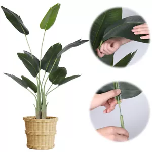 Artificial Bird of Paradise Plant 6 Ft Faux Palm Tree Plants for Home Office - Picture 1 of 11