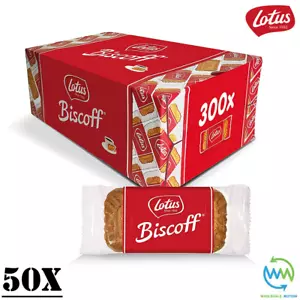 50 x Lotus BISCOFF Original BISCUIT Caramelised INDIVIDUAL Wrapped PORTION UK - Picture 1 of 5