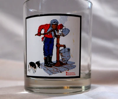 Vintage Arby’s Pepsi Norman Rockwell “Chilling Chores” Tumbler 1979 Promotional - Image 1 of 4