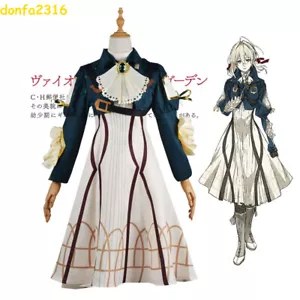Costume cosplay viola Evergarden abito anime uniforme set completo regalo festa - Foto 1 di 13