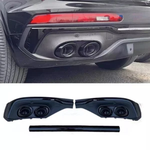 For Audi Q5 Sportback 2021-2024 Glossy Black ABS Rear Bumper Diffuser Lip Refit - Picture 1 of 6