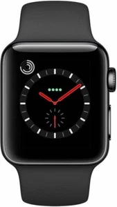 Apple Watch Series 3 42mm Space Gray Unlocked - NO BAND - Zdjęcie 1 z 1