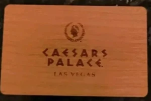 1 Rare VIP CAESARS PALACE REAL WOOD Casino Hotel LAS VEGAS room key card - Picture 1 of 1