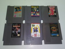 Lot Of 6 Nintendo NES Games  Cleaned and Tested  Metroid,Robocop,M.C Kids,Batman