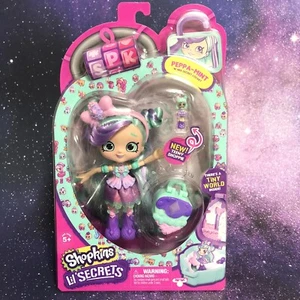 Shopkins Lil Secrets Shoppie - Bambola PEPPA-IN PERFETTE CONDIZIONI e medaglione segreto - Foto 1 di 12