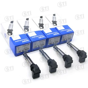 4x Ignition Coils Spark Plug Genuine For VW Audi Skoda Seat 1.4TSI 1.6FSI - Picture 1 of 5