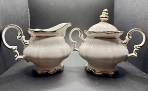 Hutschenreuther Selb Bavaria Pasco Revere Platinum Cream & Sugar - Picture 1 of 17
