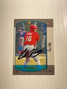 St Louis Cardinals CHRIS HAAS Signed Card