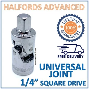 Junta universal de accionamiento cuadrado Halfords Advanced 1/4" - nueva - garantía de por vida - Imagen 1 de 6