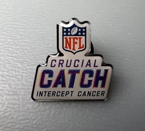 NFL CRUCIAL CATCH INTERCEPT CANCER LAPEL PIN New In Packaging - Picture 1 of 14