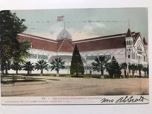 1901 The Pavilion Sacramento California Undivided Back Postcard - Picture 1 of 2