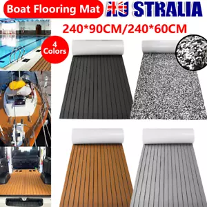 EVA Foam Faux Teak Boat Decking Sheet Sea Deck Marine Yacht Boat Flooring Mat - Picture 1 of 26