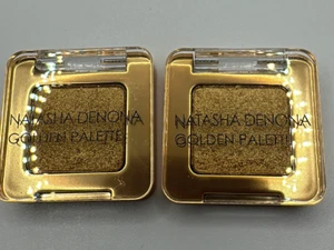 Lot of 2 NATASHA Denona Golden Eyeshadow Palette SHADE ORO 201M 0.14 Oz Each - Picture 1 of 2
