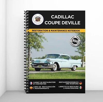 CADILLAC COUPE DEVILLE : Libretto Di Restauro E Manutenzione - CONSEGNA GRATUITA - Immagine 1 di 4
