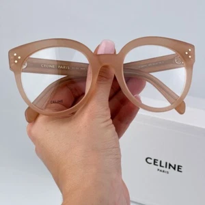Celine CL50093I 072 Beige Nude Demo Rund Damen Brille CL 50093I NEU - Bild 1 von 10