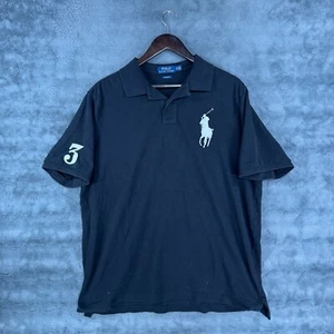 Polo Ralph Lauren Herren Poloshirt XL schwarz Big Pony Logo bestickt Classic Fit - Bild 1 von 7