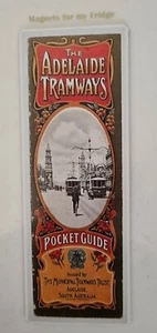 THE ADELAIDE TRAMWAYS POCKET GUIDE FRONT COVER FRIDGE MAGNET - M500 PDF - Foto 1 di 1